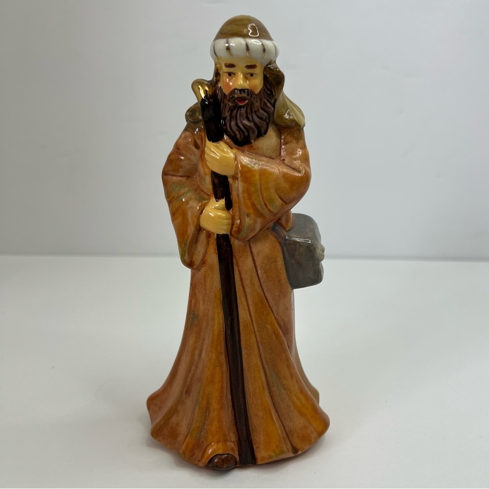 Holiday By Kirklands 13 Pc Nativity Set Hand Painted REPLACEMENT Joseph Only